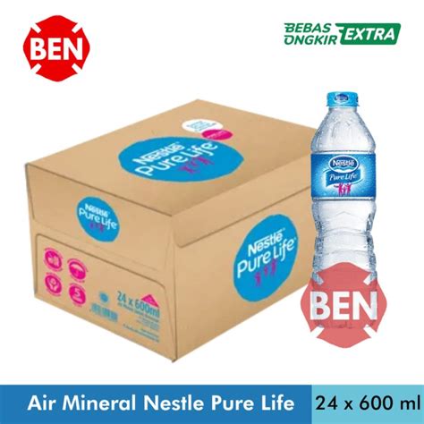 Jual Nestle 600ml 600 Ml 1 Dus 24 Botol Air Mineral Nestle Botol