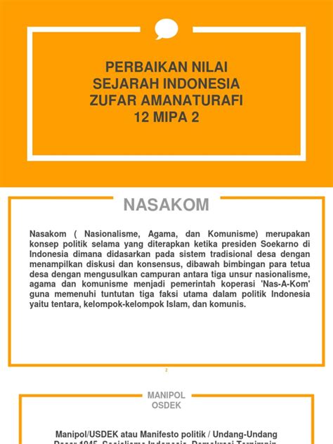 Sejarah Indonesia Nasakom | PDF