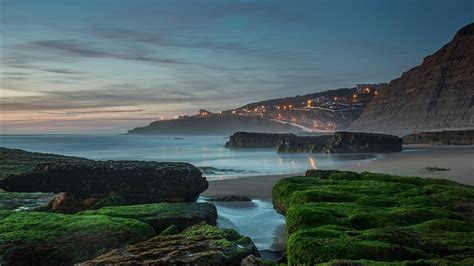 Sunset At Magoito Beach Sintra Portugal Windows Spotlight Images