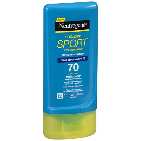 Neutrogena® Cooldry Sport Spf 70 Sunscreen Lotion 5 Fl Oz Squeeze