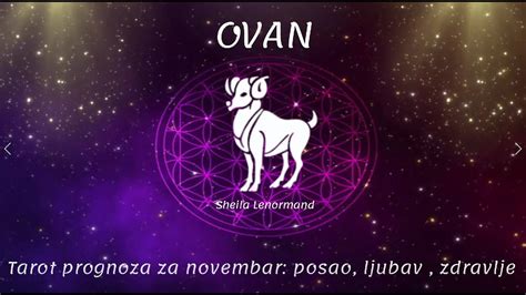 Tarot Prognoza Za Novembar Posao Ljubav Zdravlje OVAN YouTube