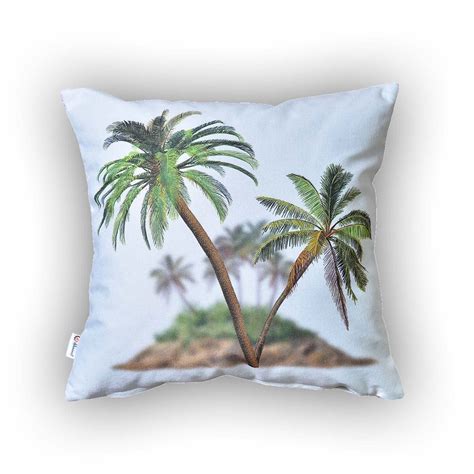 Tropical Palm Trees Decorative Pillow Case Etsy