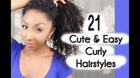 21 Cute And Easy Curly Hairstyles Biancareneetoday Youtube