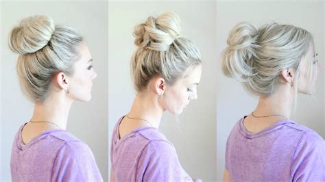 6 Easy Messy Buns Youtube