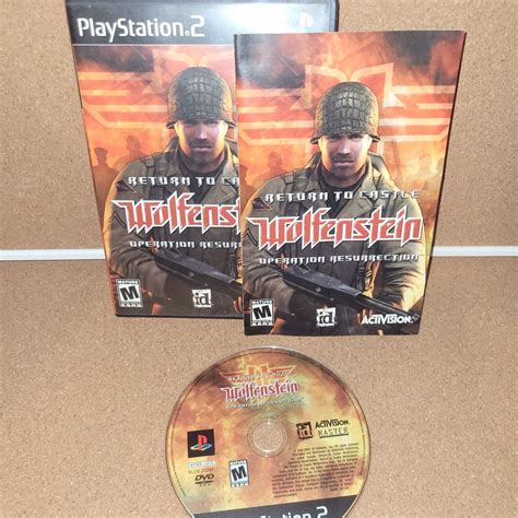 Return To Castle Wolfenstein Operation Resurrection Ps Complete Cib