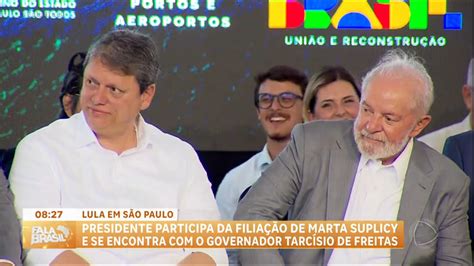 Lula Encontra Tarcísio E Anuncia Parceria Para Construir Túnel Entre