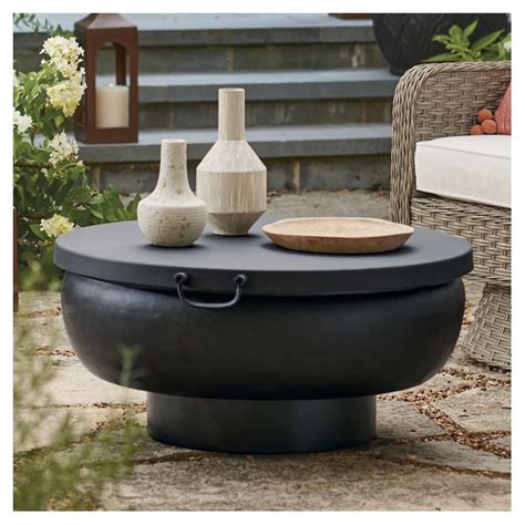 Titus Fire Pit Tray Lid Grandin Road