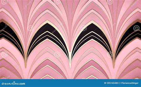 Glamorous Light Pink Art Deco Pattern Background Stock Illustration Illustration Of Deco