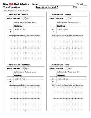 Fillable Online Cool Algebra Transformations Transformation A B Date