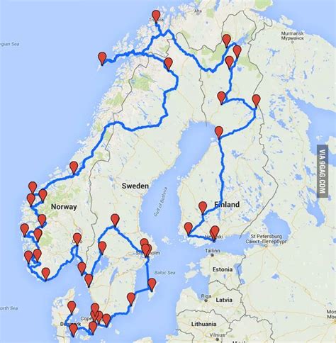 Road Trip Map Road Trip Routes Road Trip Europe Europe Trip