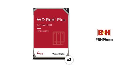 WD 4TB Red Plus 5400 rpm SATA III 3.5" Internal NAS HDD (2-Pack)