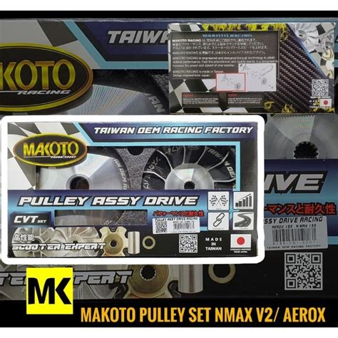 Makoto Racing Pulley Set Nmax Aerox M Mioi Click Made In Taiwan