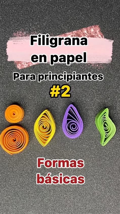 Filigrana en papel para principiantes Formas básicas Tutorial de