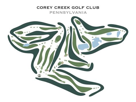 Corey Creek Golf Club Pa Golf Course Map Home Decor Golfer T For Him Scorecard Layout