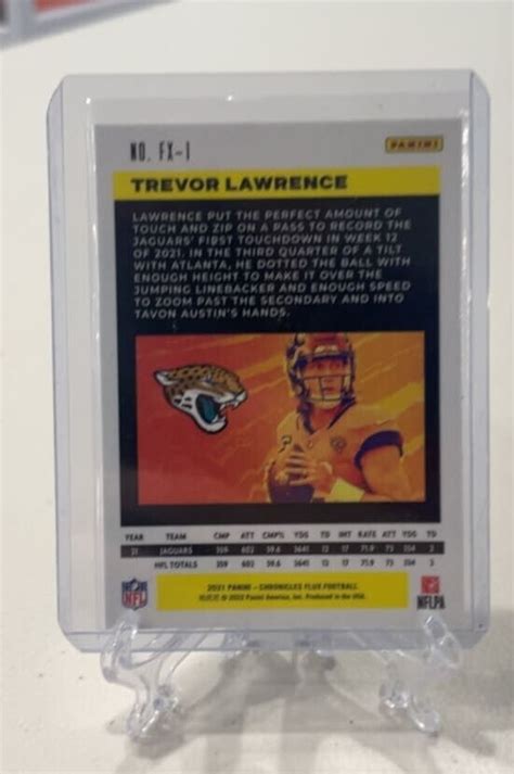 Trevor Lawrence Panini Chronicles Flux Rookie Card Fx Ebay