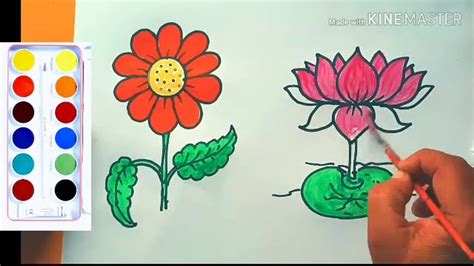 Step By Step Drawing Flowers For Kids