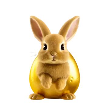 D Realistic Golden Rabbit Gold Metallic Bunny D Realistic Golden