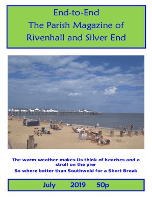 Fillable Online End To End The Parish Magazine Of Rivenhall And Silver