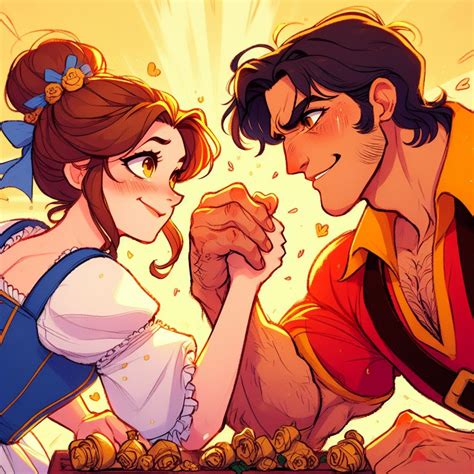 Belle Vs. Gaston (Ai Generated) by JoshuaECW21985 on DeviantArt