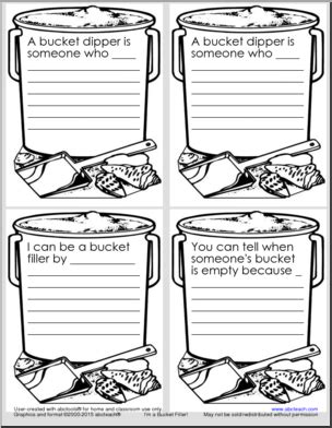 Bucket Filler Printables