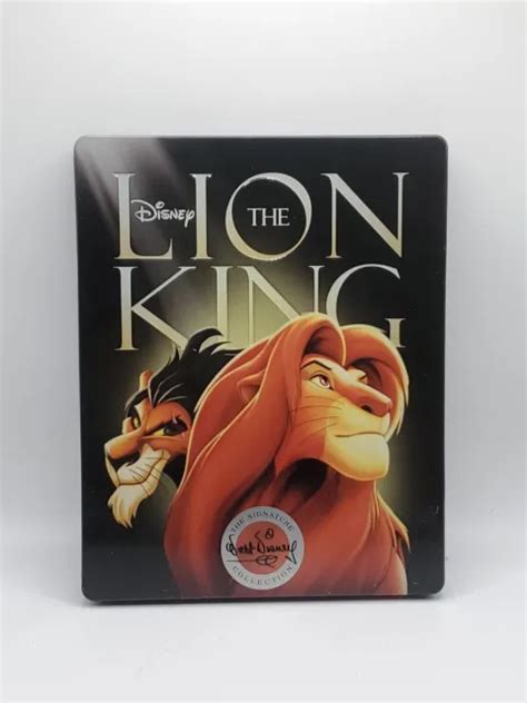 Disney The Lion King Steelbook Blu Ray Dvd Signature Collection