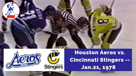 Wha Houston Aeros Vs Cincinnati Stingers Youtube