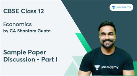 Sample Paper Discussion Part I Cbse 12 Shantam Gupta Youtube