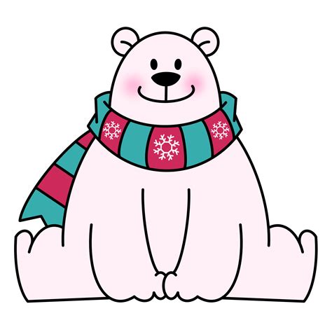 The Christmas Polar Bear 15699017 Png