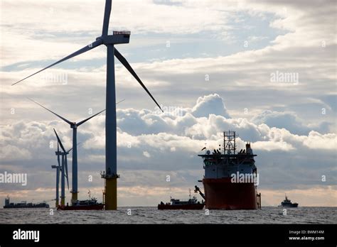 Transformer Substation Walney Offshore Wind Hi Res Stock Photography