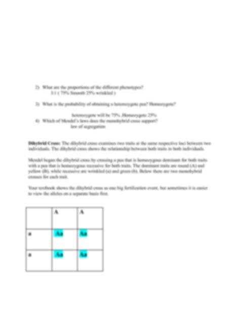 SOLUTION Genetics Week 1 Lab Assignment 3 Mendelian Genetics Studypool