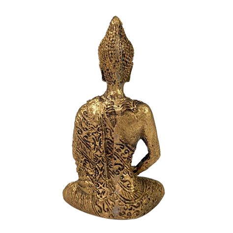 Buda Tibetano Mini Meditando Mod Ouro Velho Aliados Da Arte