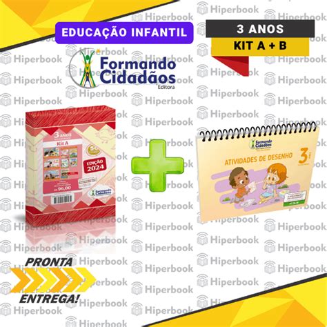 Formando Cidadãos 3 Anos Kit A B Educação Infantil HIPERBOOK