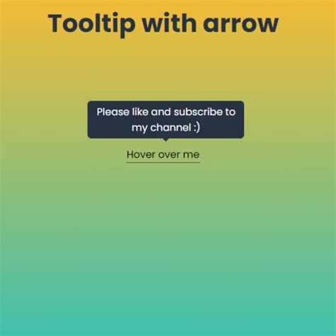 Creating Modern Tooltips With HTML And CSS A Step By Step Tutorial