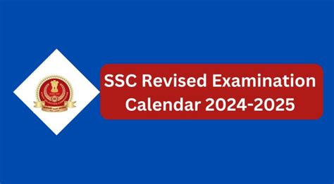 SSC Revised Examination Calendar 2024 2025 Tamilanguide