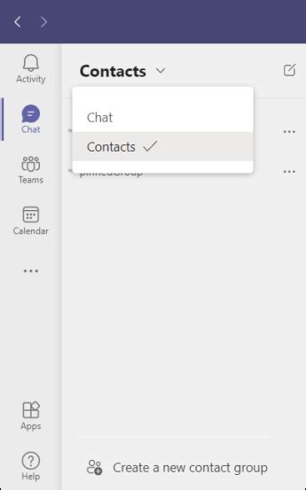 Criar Editar Ou Eliminar Um Grupo De Contactos No Microsoft Teams