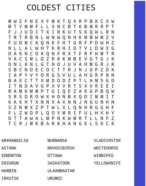 Senior Citizen Large Print Word Search Puzzles For Seniors P