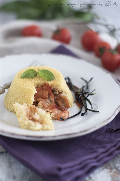 Tortini Di Cous Cous Con Cuore Di Melanzane Filante