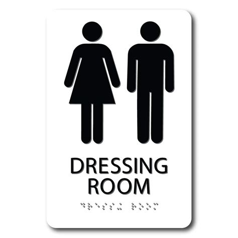 Buy The Sign Studio 6”x9” Ada Compliant Unisex Dressing Room” Sign