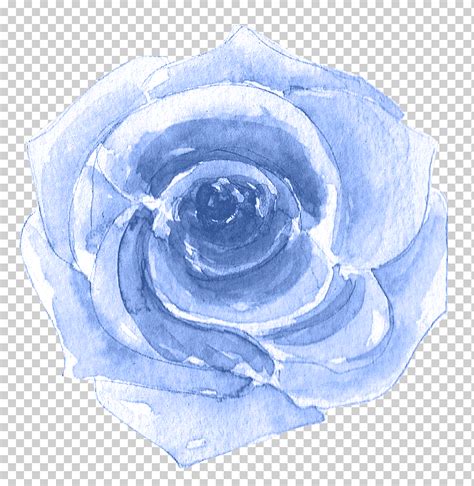 Rosas Azules Flores De Acuarela Azul Rosas Png Klipartz