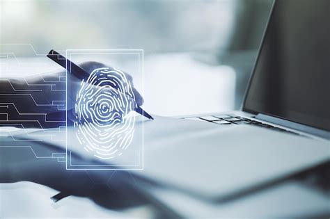 Premium Photo Abstract Creative Fingerprint Concept With Hand Writing