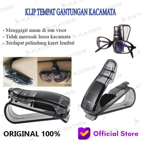 Jual KLIP TEMPAT GANTUNGAN KACAMATA SUN VISOR MOBIL UNIVERSAL Jakarta