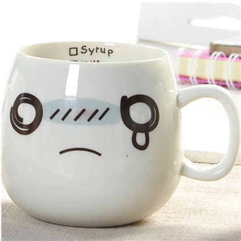 Creative Ceramic Mugs Brief Coffee Cup With Handgrip Milk Couple Mug