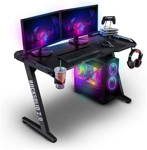 Elite Gaming Tisch Rocksolid Gaming Led Beleuchtung