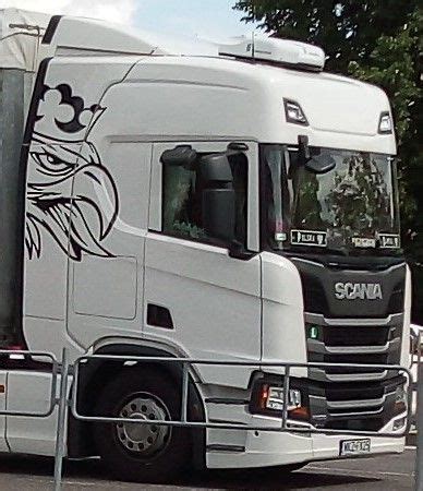 Scania Semi Truck With Eagle Painting