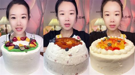 Asmr🍰eat Hawthorn Cream Cake🍰 Soft And Waxy Sound 크림 케ց 먹방 Mukbang Satisfaction Youtube