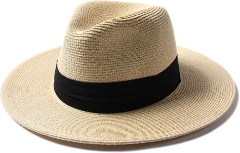 Amazon FURTALK Panama Hat Sun Hats For Women Men Wide Brim Fedora