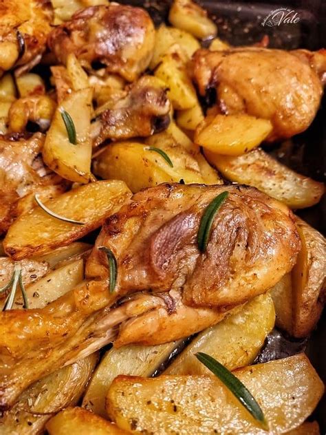 COSCE DI POLLO AL FORNO CON PATATE La Cena Perfetta