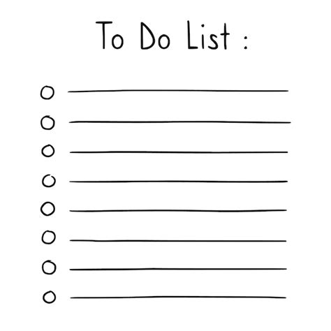 Premium Vector Doodle To Do List Hand Drawn Sketch Checklist Notebook