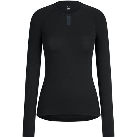 Rapha Merino Long Sleeve Baselayer Women Black Black Bike