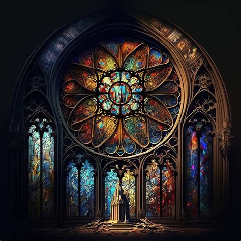 Artstation Gothic Stained Glass Artworks